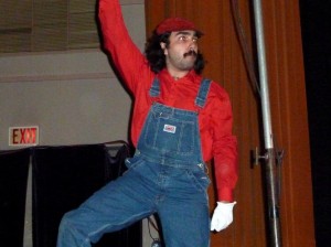 Buck Gunderson as video game character Mario